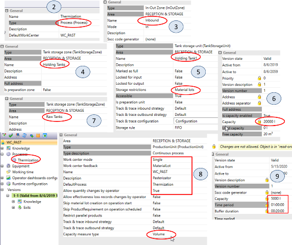 рис.8.1. Створення області для RECEPTION & STORAGE