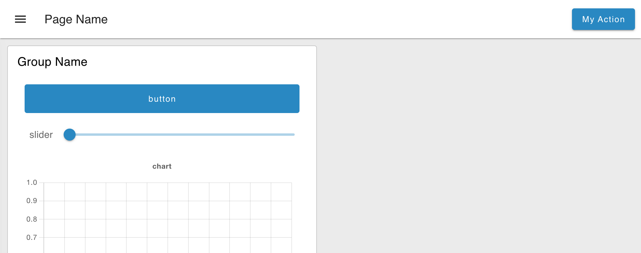 Example of Teleporting content to the App Bar