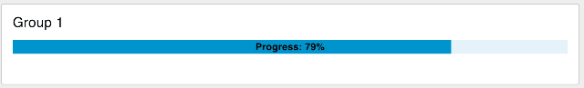 Example of a Progress Bar